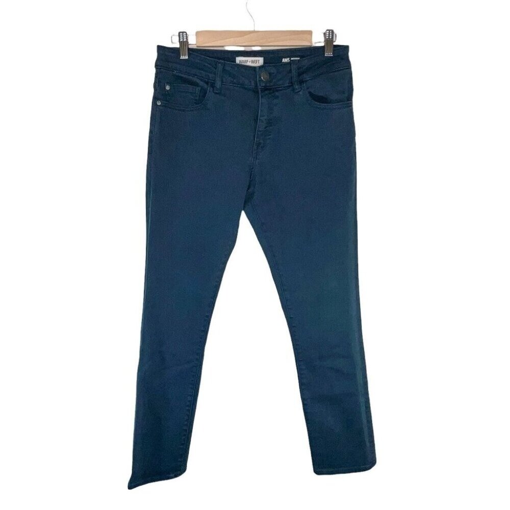 Warp + Weft AMS Amsterdam Men's Blue Denim Jeans Comfort Stretch Size 30X30